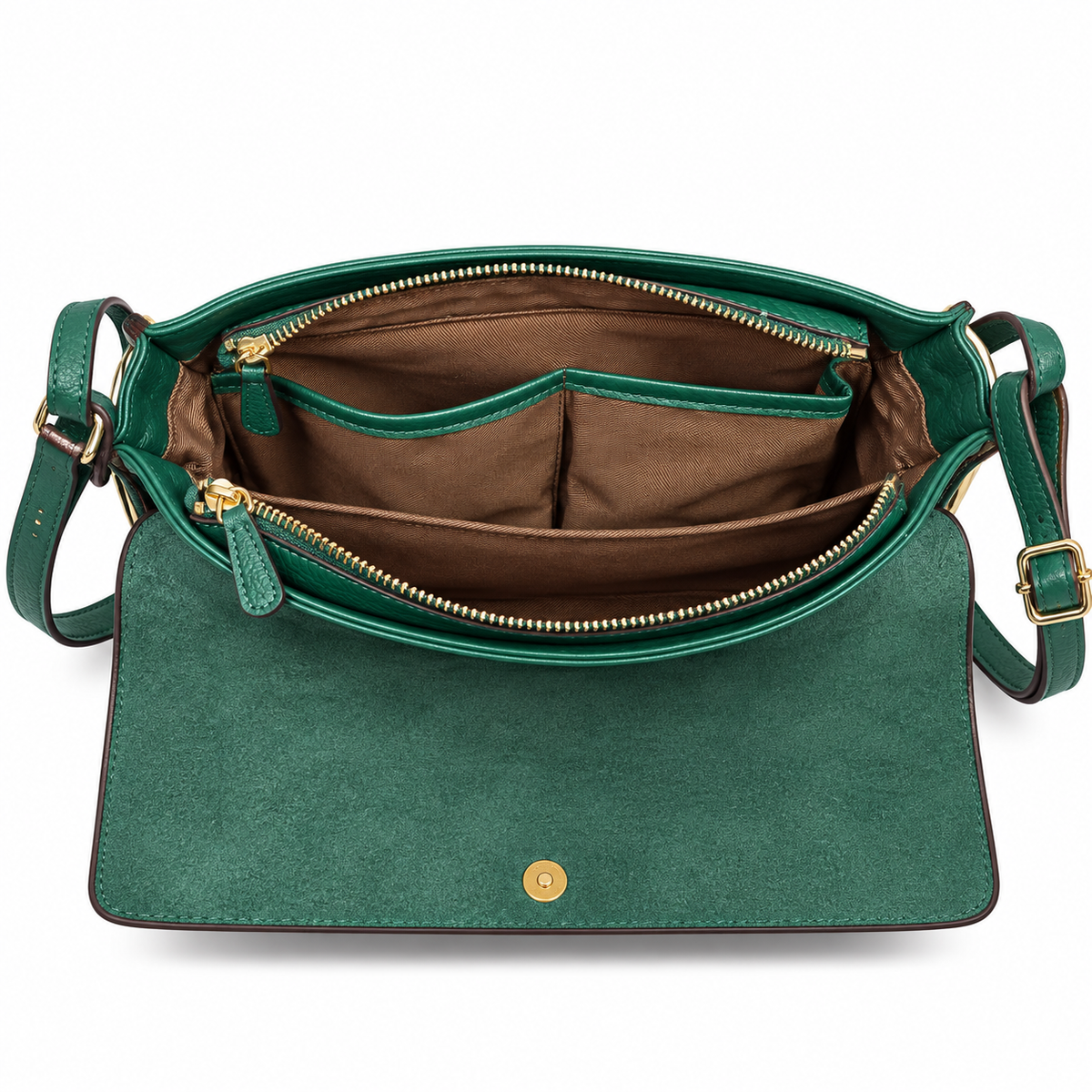 Compact Genuine Leather Crossbody Bag 69885