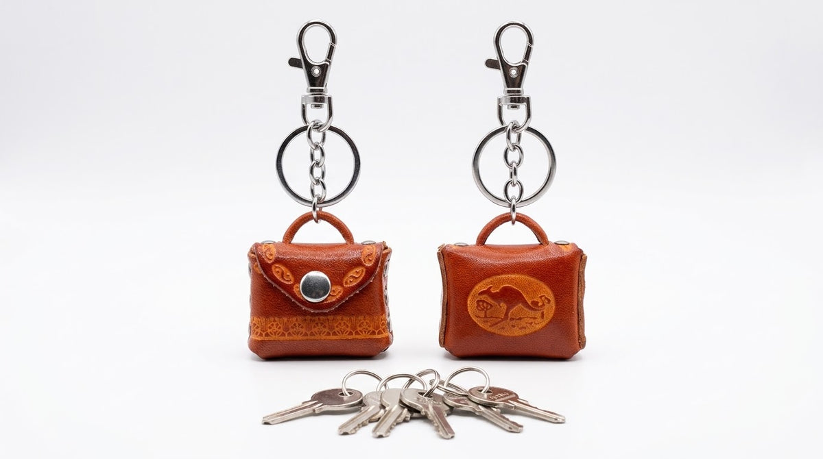 handcrafted Leather Keyring