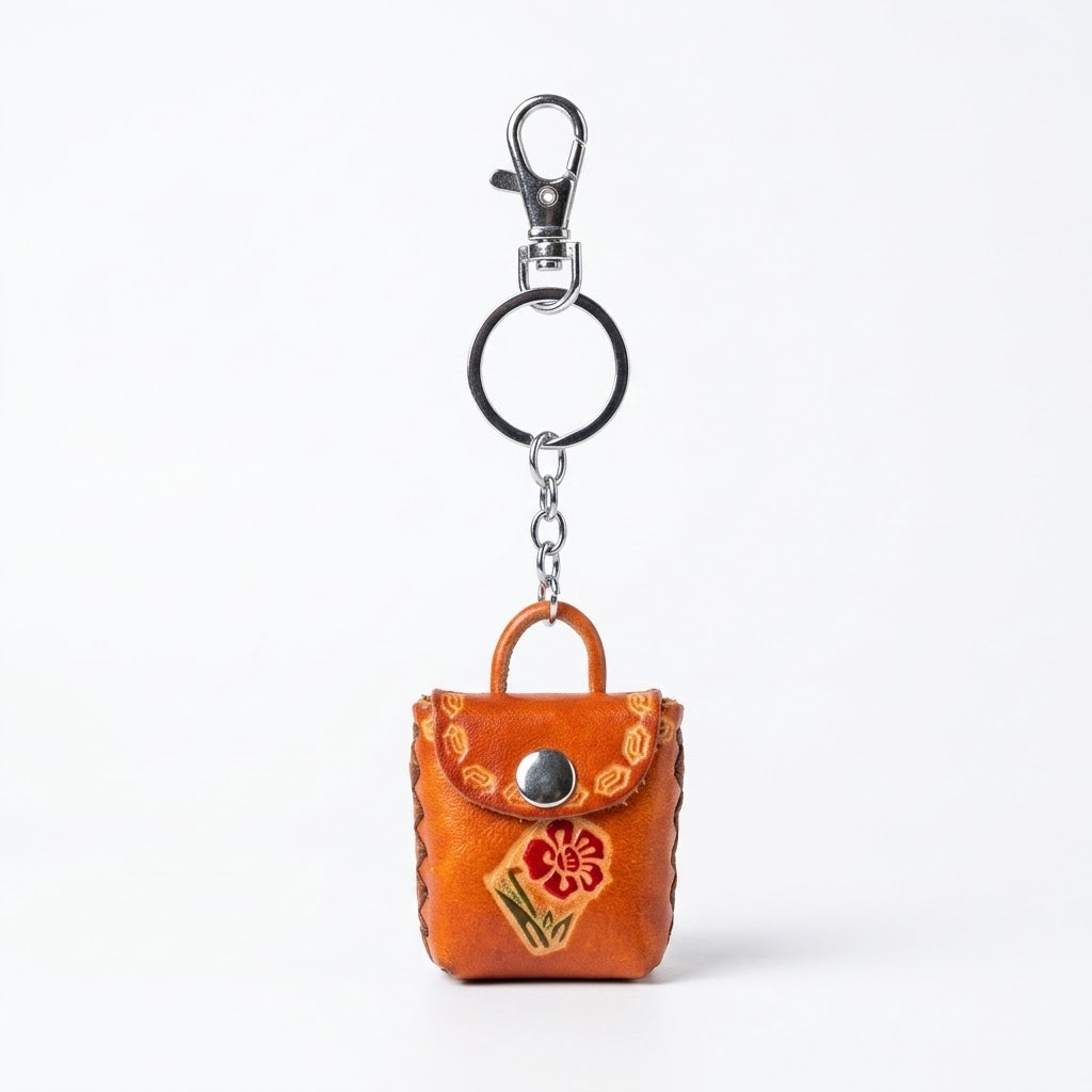 Handcrafted Leather Keyring
