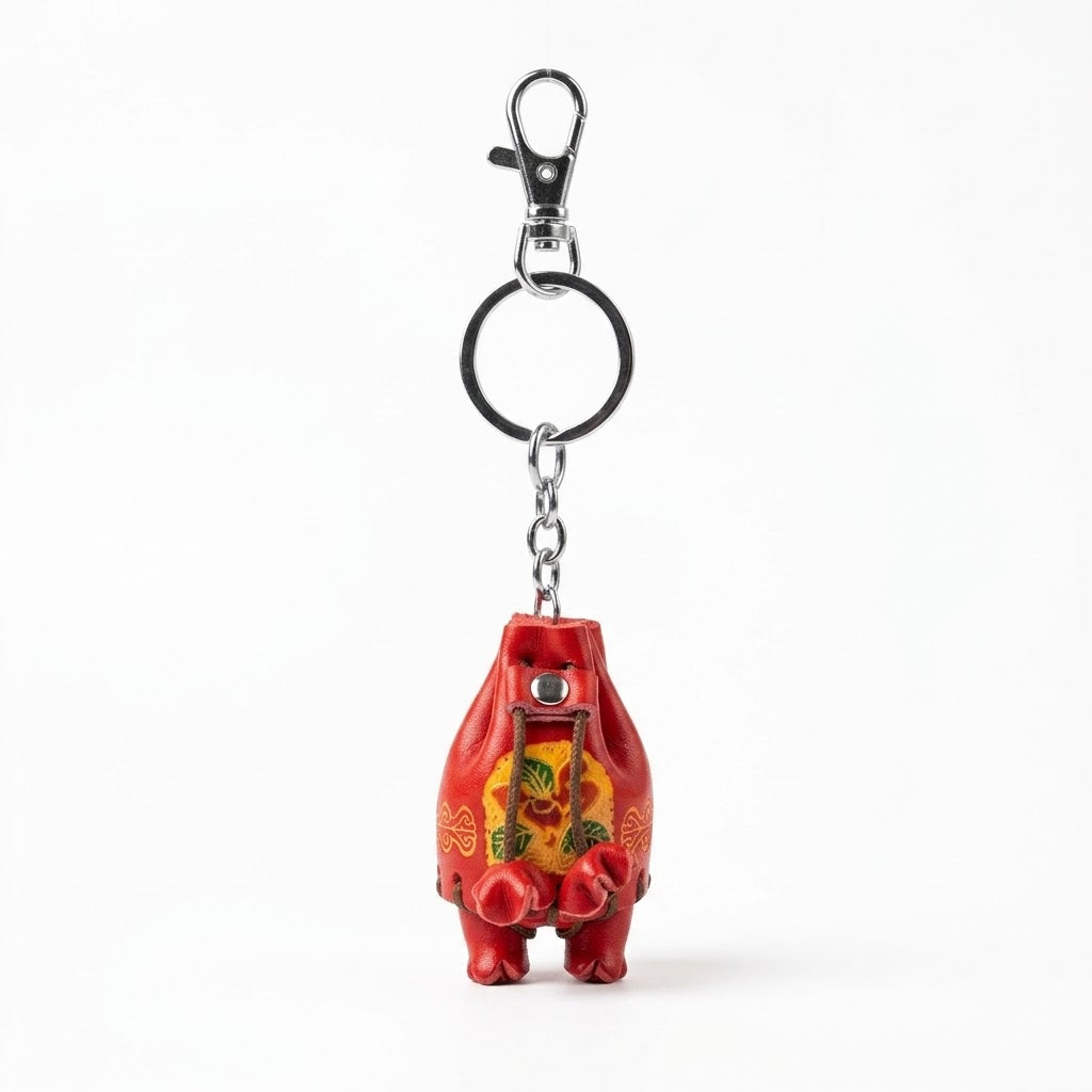 Handcrafted Leather Keyring