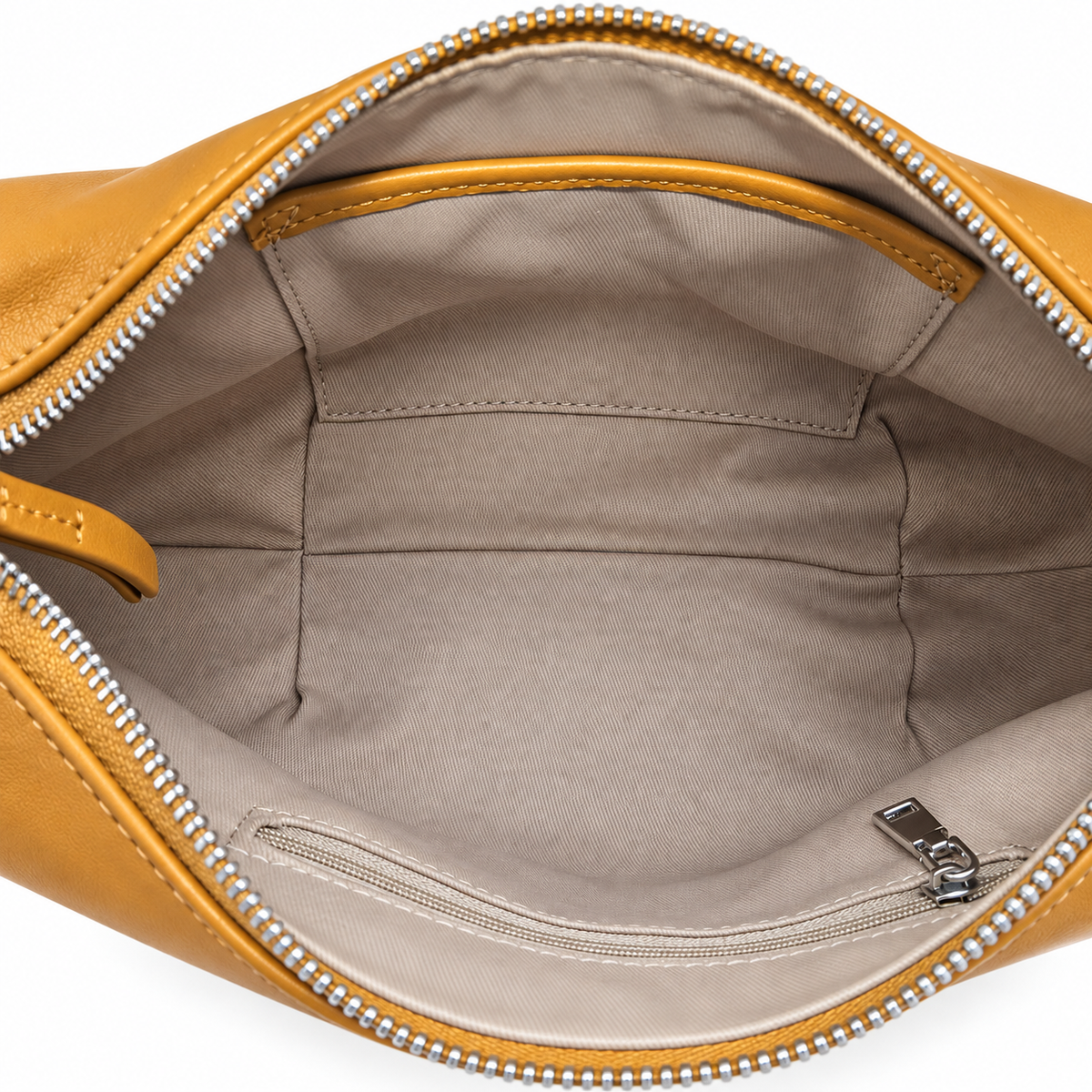 Convertible Caramel Leather Shoulder & Crossbody Bag with Adjustable Two-Piece Strap