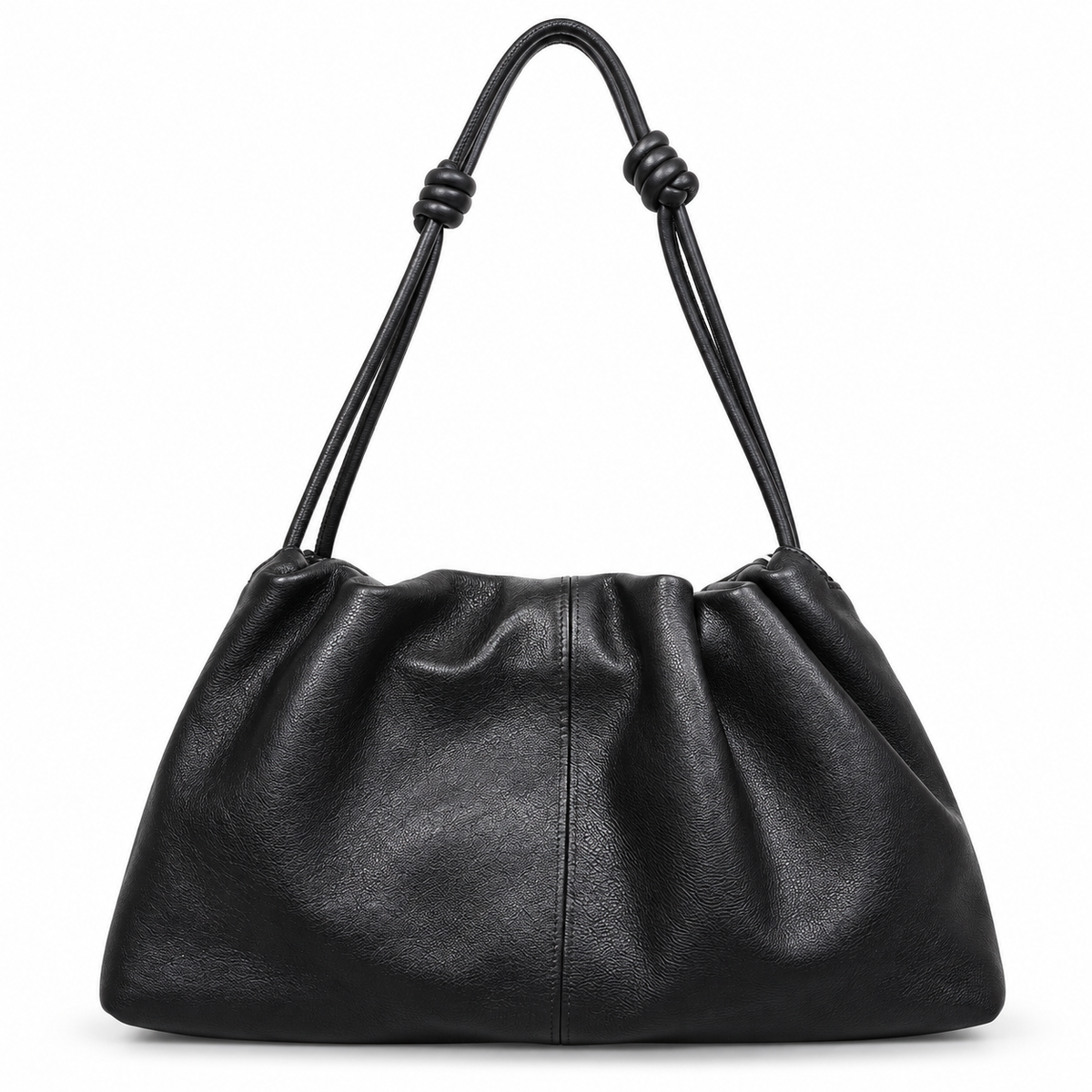 Soft Lambskin Leather Cloud Shoulder Bag 61311