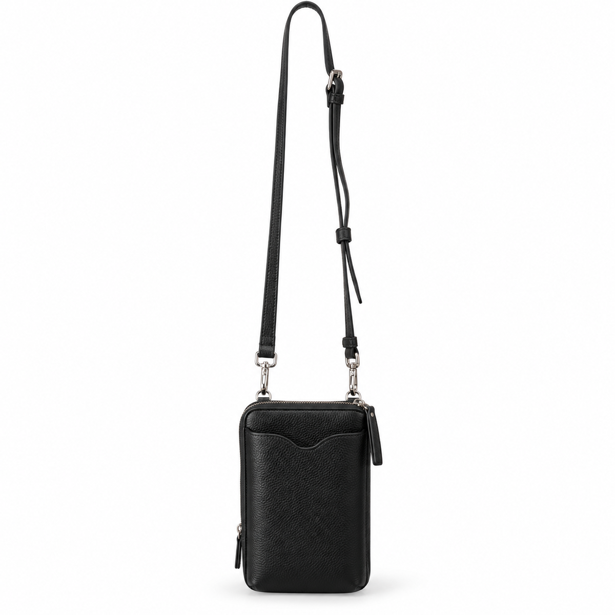 Leather Phone Crossbody Bag – Compact Everyday Phone & Card Holder