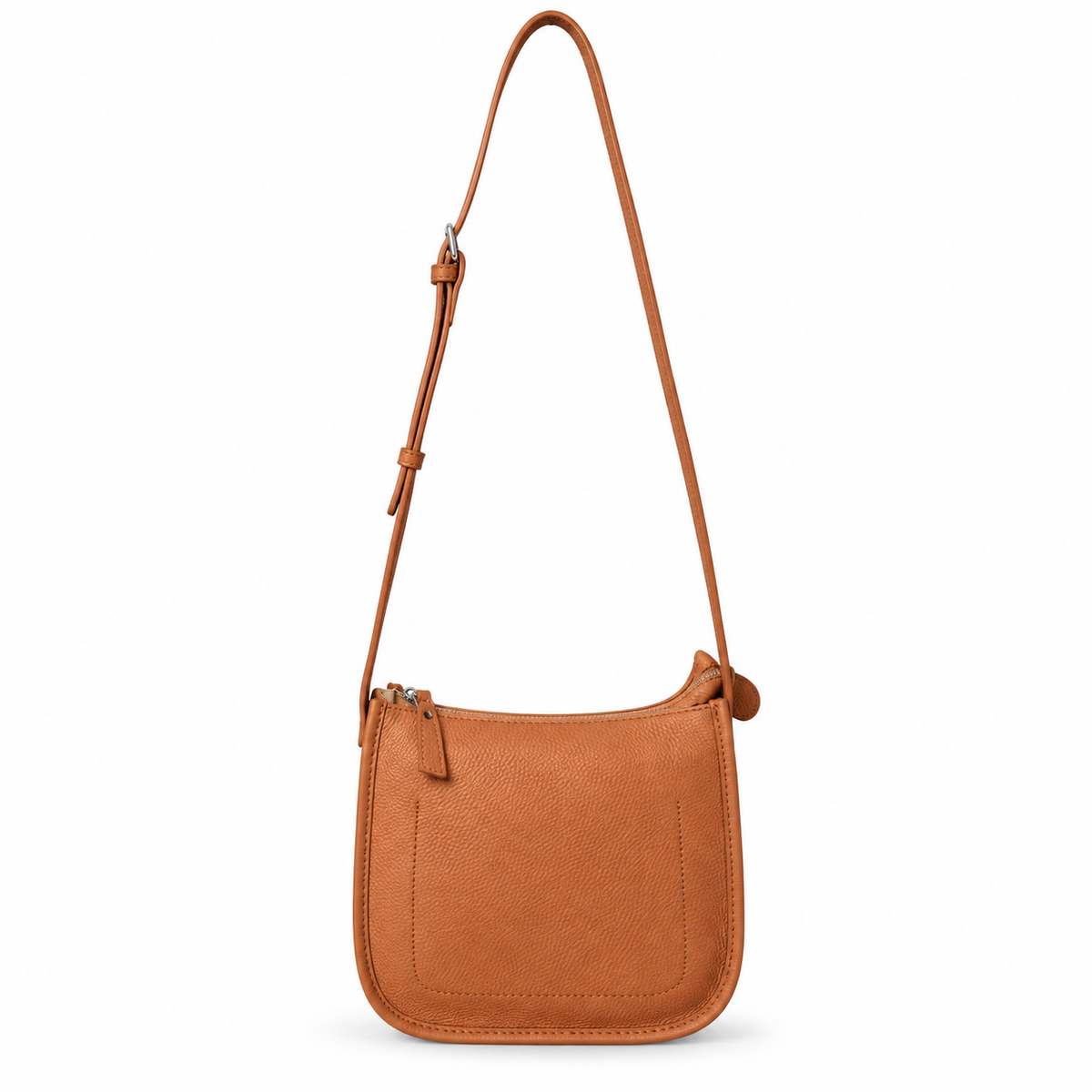 Vintage Genuine Leather Crossbody Bag – Everyday Shoulder Purse with Adjustable Strap